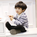 factory printing button lapel sweater Knitwear shirt for boy
